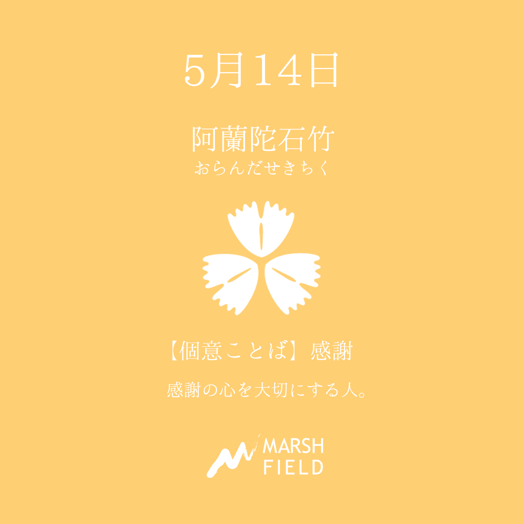 マーシュの日めくりごよみ✾5月14日
