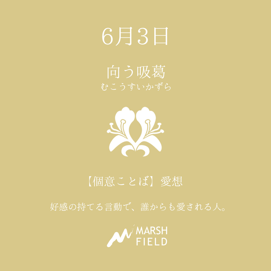 マーシュの日めくりごよみ✾6月3日