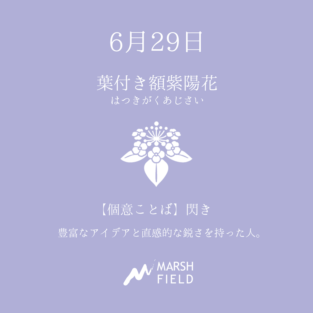 マーシュの日めくりごよみ✾6月29日
