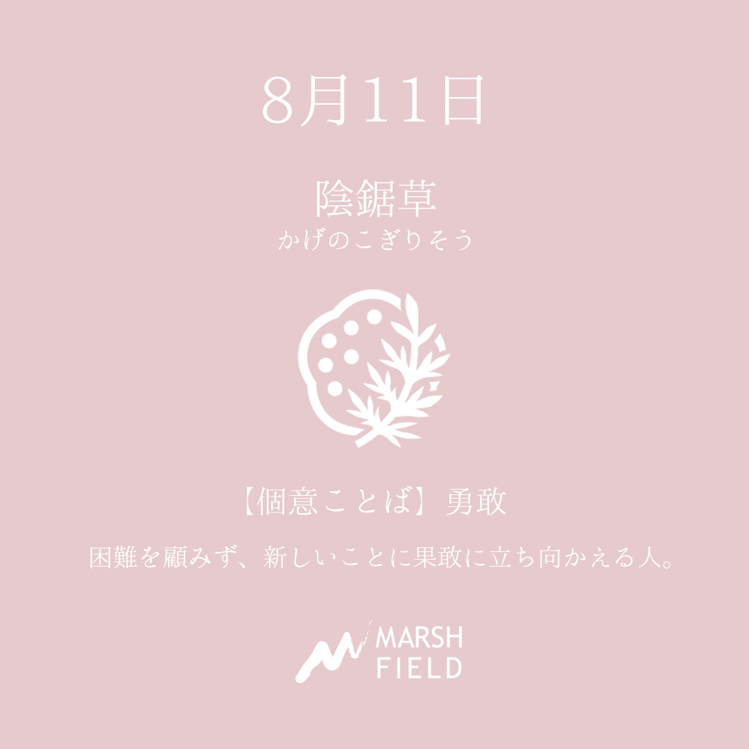 マーシュの日めくりごよみ✾8月11日