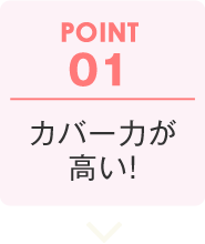 POINT01:カバー力が高い!