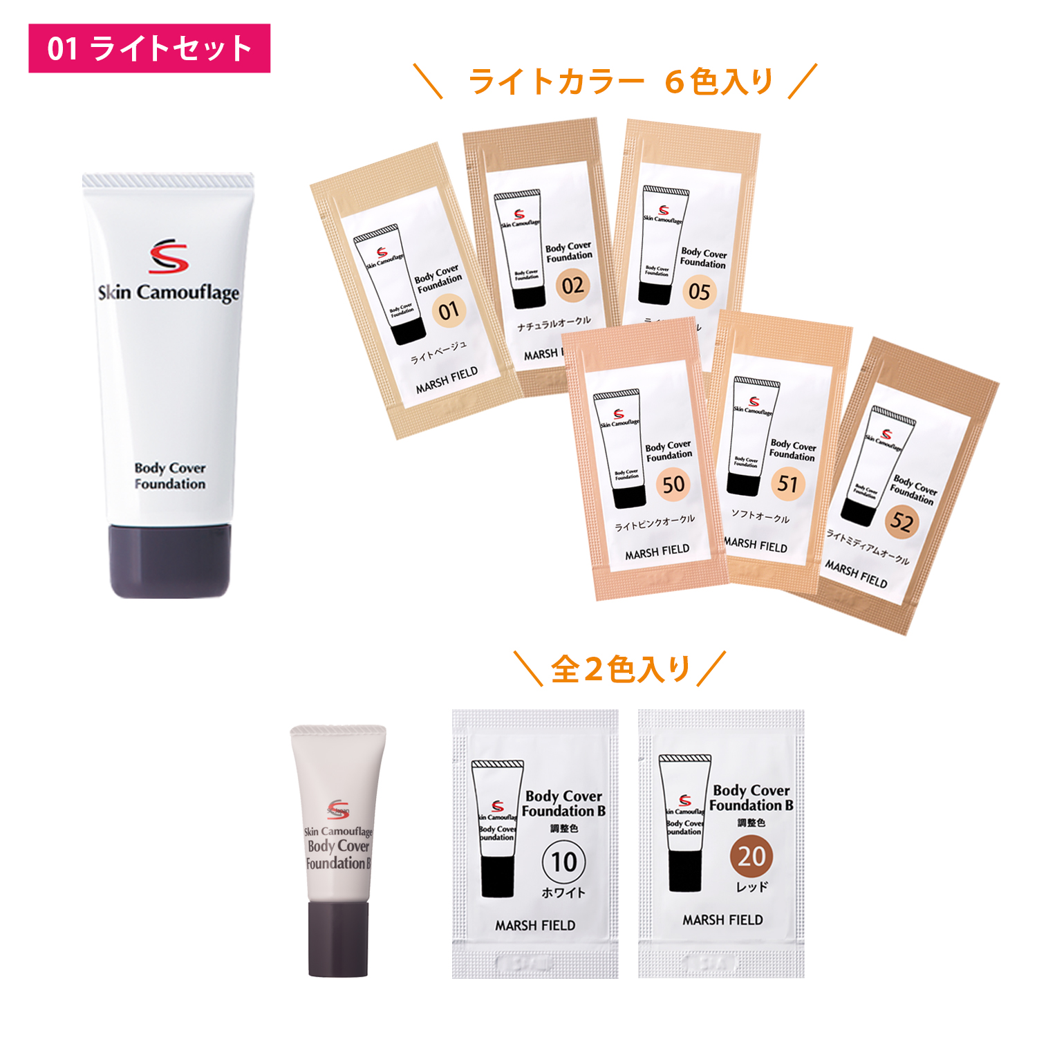 【サンプル】SC ボディカバーファンデ サンプルセット