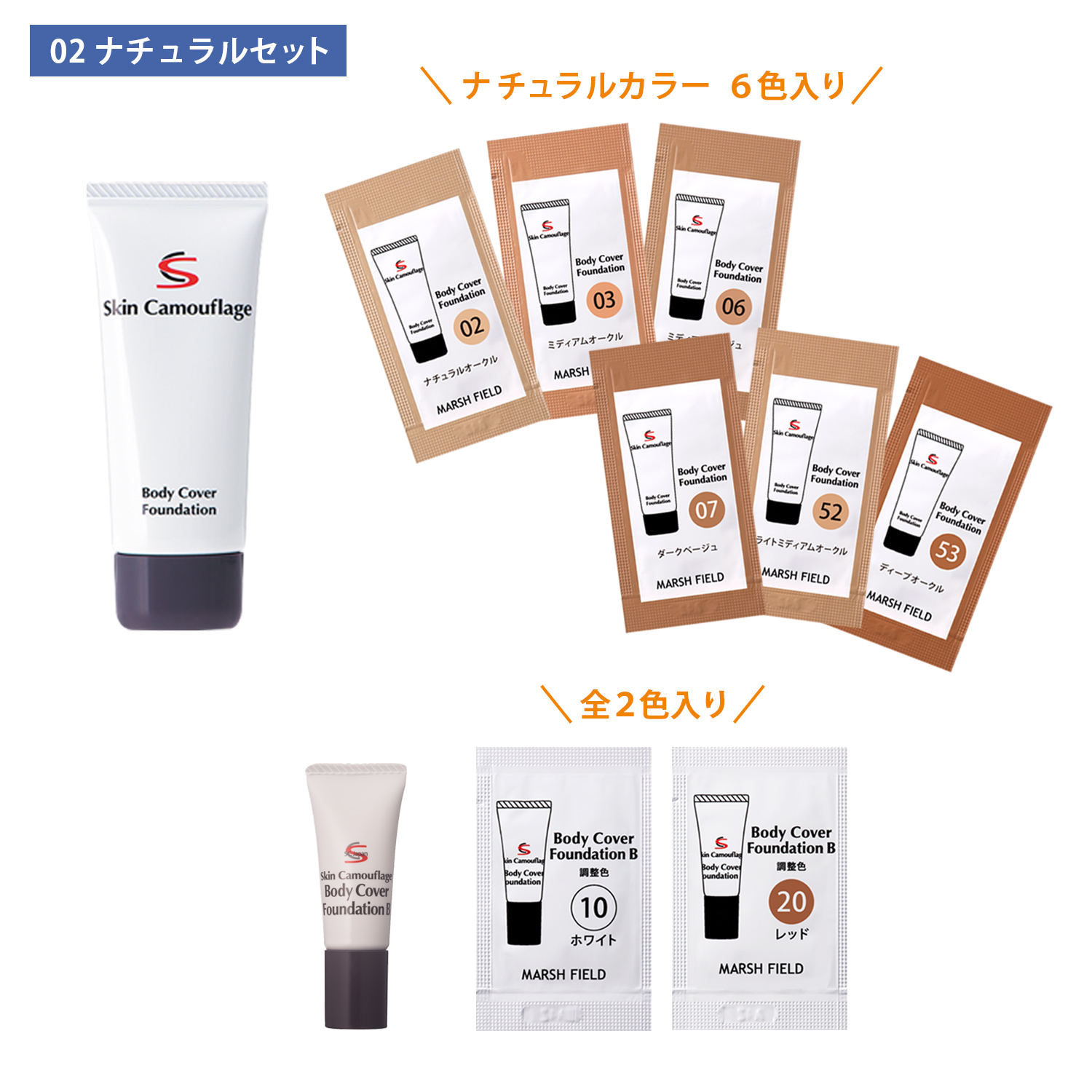 【サンプル】SC ボディカバーファンデ サンプルセット