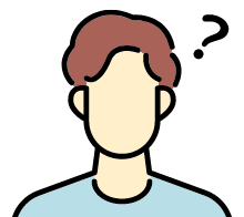 どの色があうのか分からない アイコン